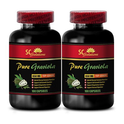 graviola organic powder - PURE GRAVIOLA EXTRACT - Immune defense - 2 Bottles