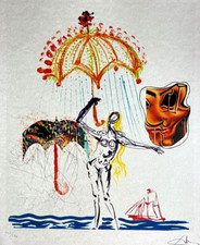 Salvador Dalì Litografia COA originale firmata numerata a mano matita [/Dali/