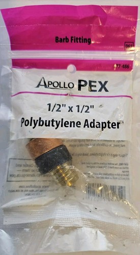 Apollo Valves APXBC12125PK Poly B x PEX Coupling, Brass, 1/2″ x 1/2″, Bag Of 5