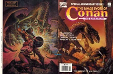 SAVAGE SWORD CONAN #225 ORIGINAL PRODUCTION ART COVER BEEKMAN CHAN MARVEL COMICS