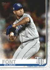 2019 Topps #429 Wilmer Font Tampa Bay Rays