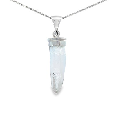 Starborn Laser Quartz Pendant Necklace (22'') Clear