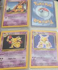 1995 Abra Kadabra Alakazam Pokemon