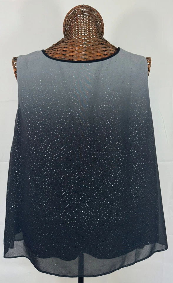 Conjunto Top y Chaqueta Dana Kay 22W Gris Ombre Brillante - Sin Mangas y Manga Larga Foto 4 de 4