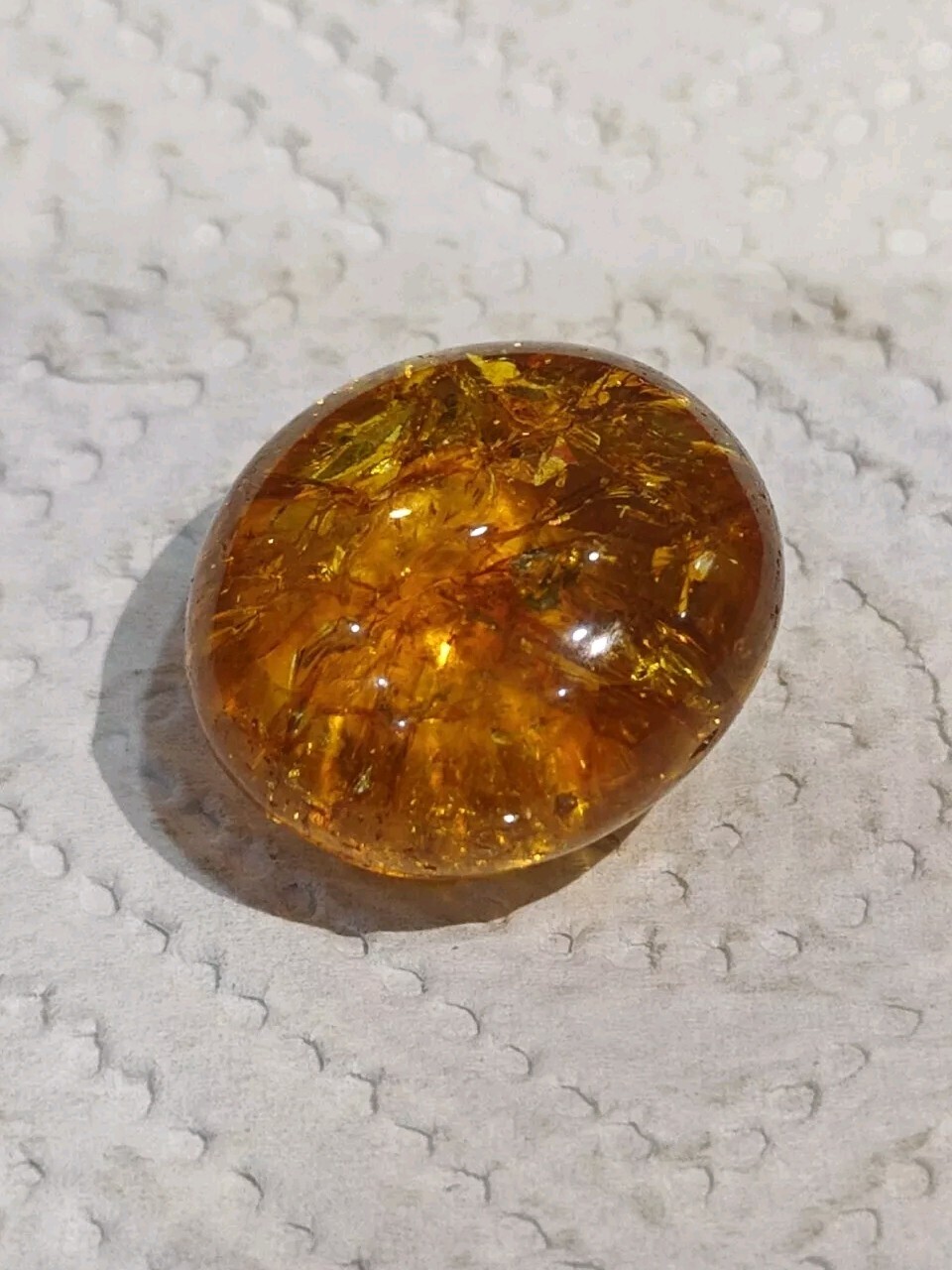 Citrine tumbled crystal natural precious stone for healing and positive energy