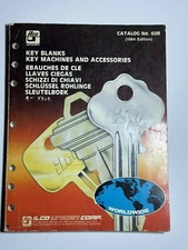 Vintage Locksmith ilco Unican Catalog No. 60R (1984 Edition)