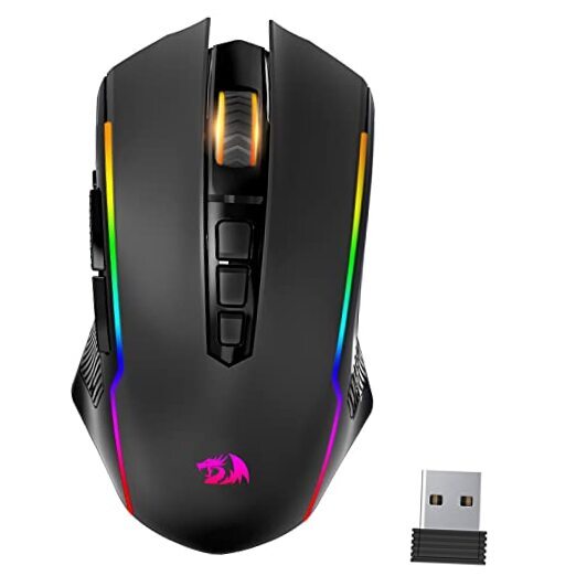 Wireless Gaming Mouse with 8000 DPI for PC in Sleek Black Design-image