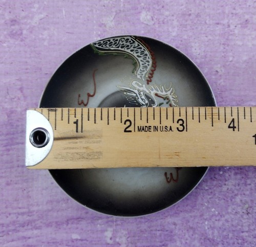 Taza de té y platillos Dragonware Demitasse 3 piezas de colección Moriage japonesa Gales China - Imagen 11 de 16