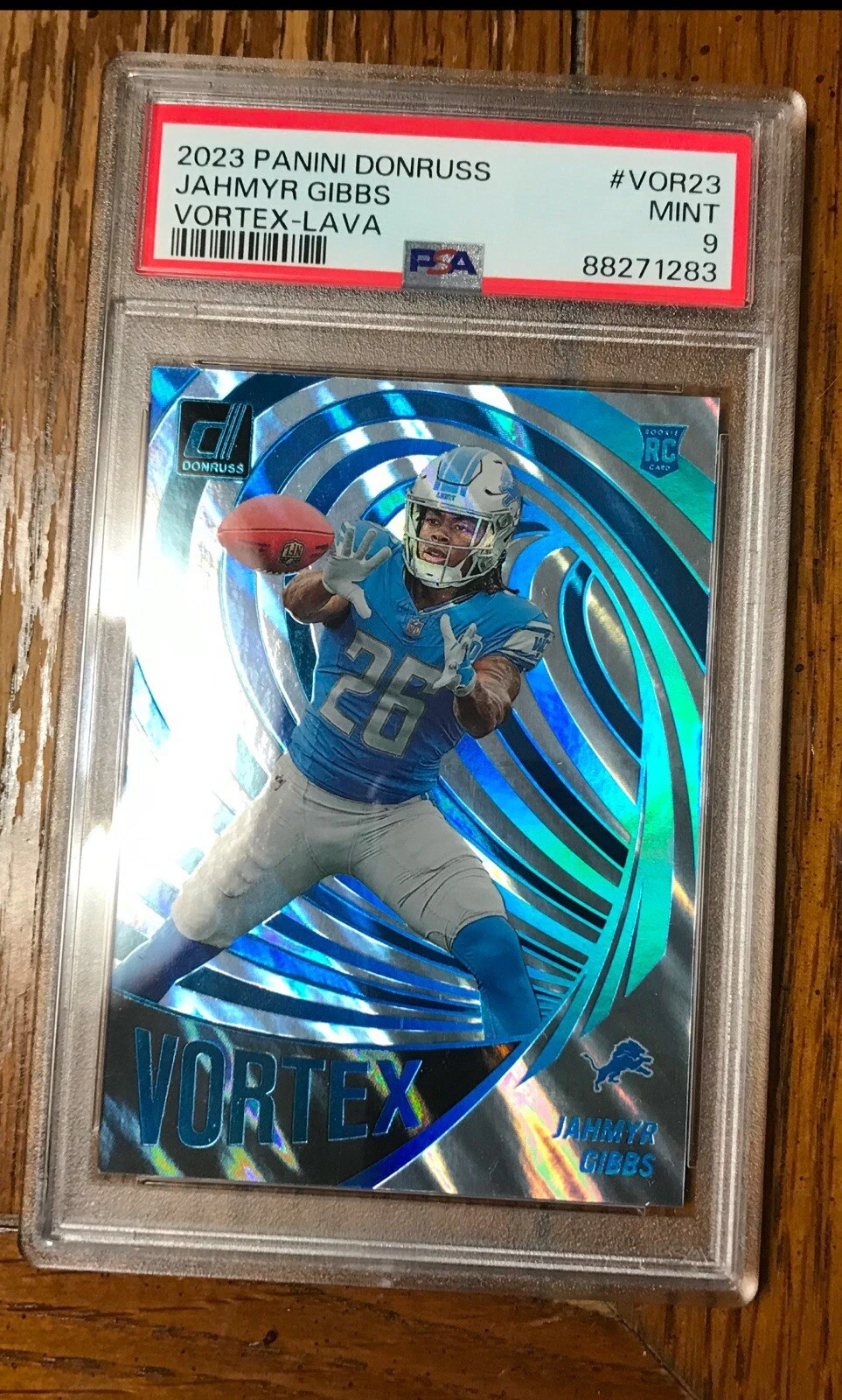 Jahmyr Gibbs Panini Donruss Vortex #VOR23 Lava