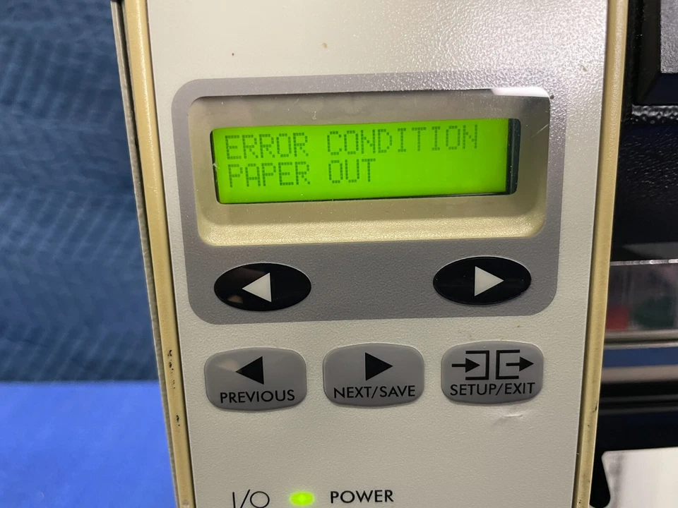 Zebra 140Xi III (140-101-00000) Label Thermal Printer with Power Cable - Image 4 of 4