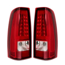 LABLT Tail Lights For 2003-2006 Chevy Silverado 1500 2500 Red LED Right&Left