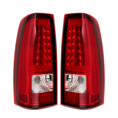 LABLT Tail Lights For 2003-2006 Chevy Silverado 1500 2500 Red LED Right&Left
