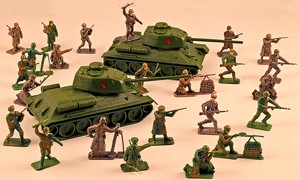 painted plastic soldiers