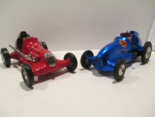Pair Nylint Thimble Drome red vintage tether midget cars, toys, line, Mint