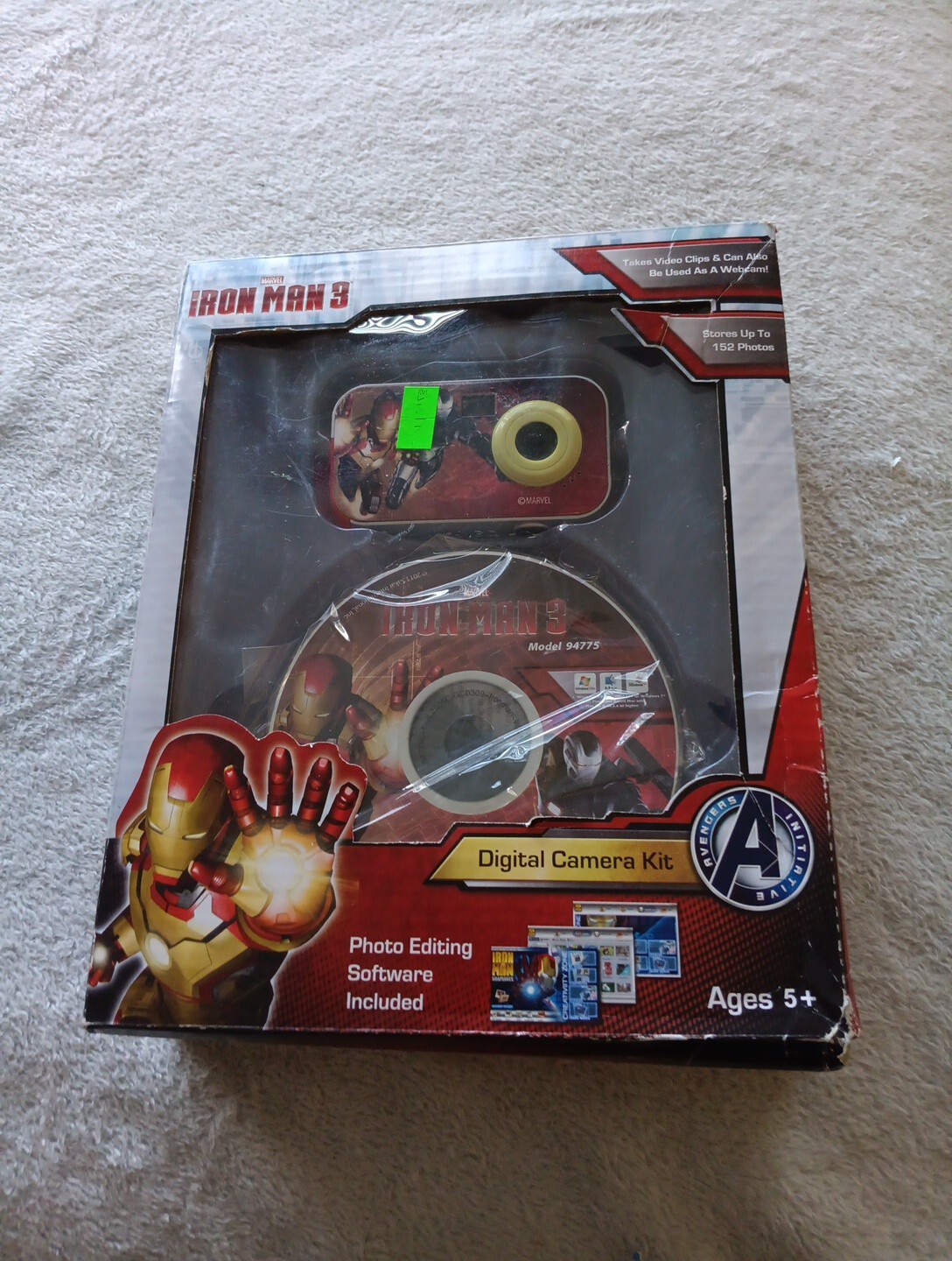 MARVEL IRON MAN 3 DIGITAL CAMERA KIT  BRAND NEW .