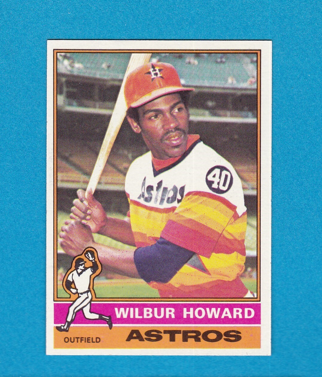 1976 TOPPS BASEBALL SET BREAK 97 WILBUR HOWARD ASTROS NM/MT