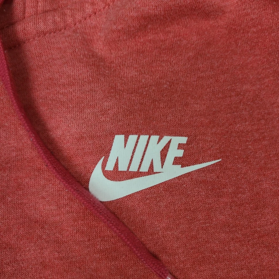 Women's Nike Hoodie Coral  Size XS Cotton Rayon Polyester Blended Pullover - Image 2 of 4