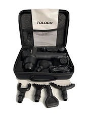 TOLOCO Massage Gun EM26 Percussion Muscle Massage Gun 10 Attachments OPEN