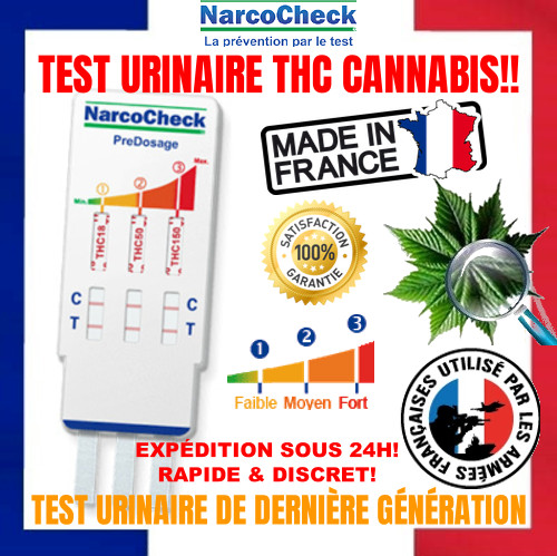 Test THC pour contrôle parental et auto-évaluation de cannabis