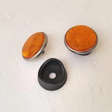 Set Honda CB100 CB175 CA175 SL125 S90Z CB250 CB350 S110 Reflector Reflex + Base