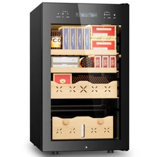 65L Electric Cigar Humidors Temperature Control System Cooling & Heating Humidor