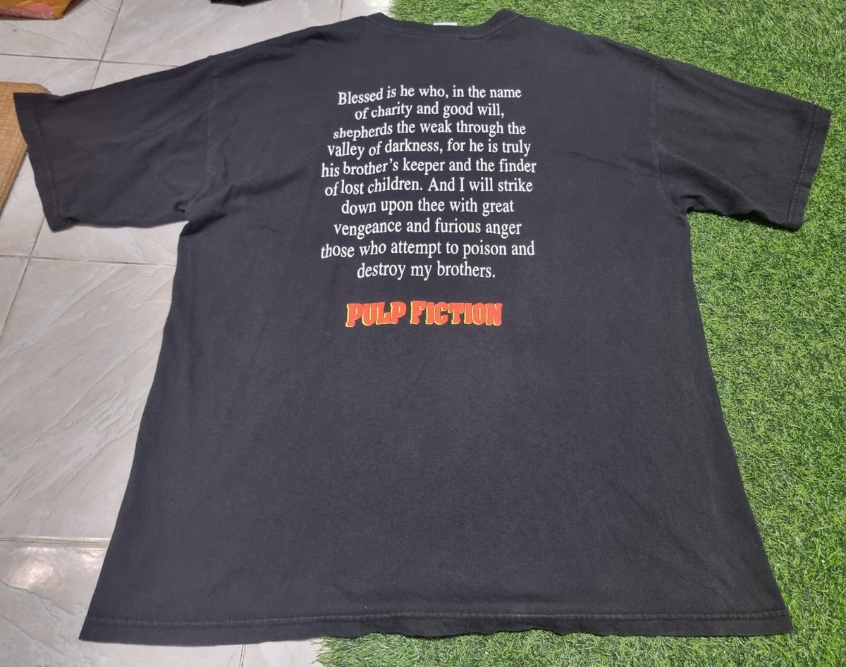 Vintage 2000's Pulp Fiction Caricature Movie Promo T-Shirt Robot