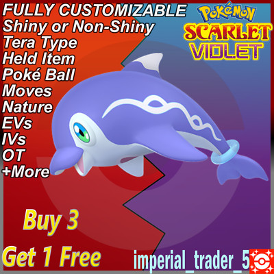 Pokémon Scarlet and Violet   Shiny Palafin   W/ Best 6IV Customizable