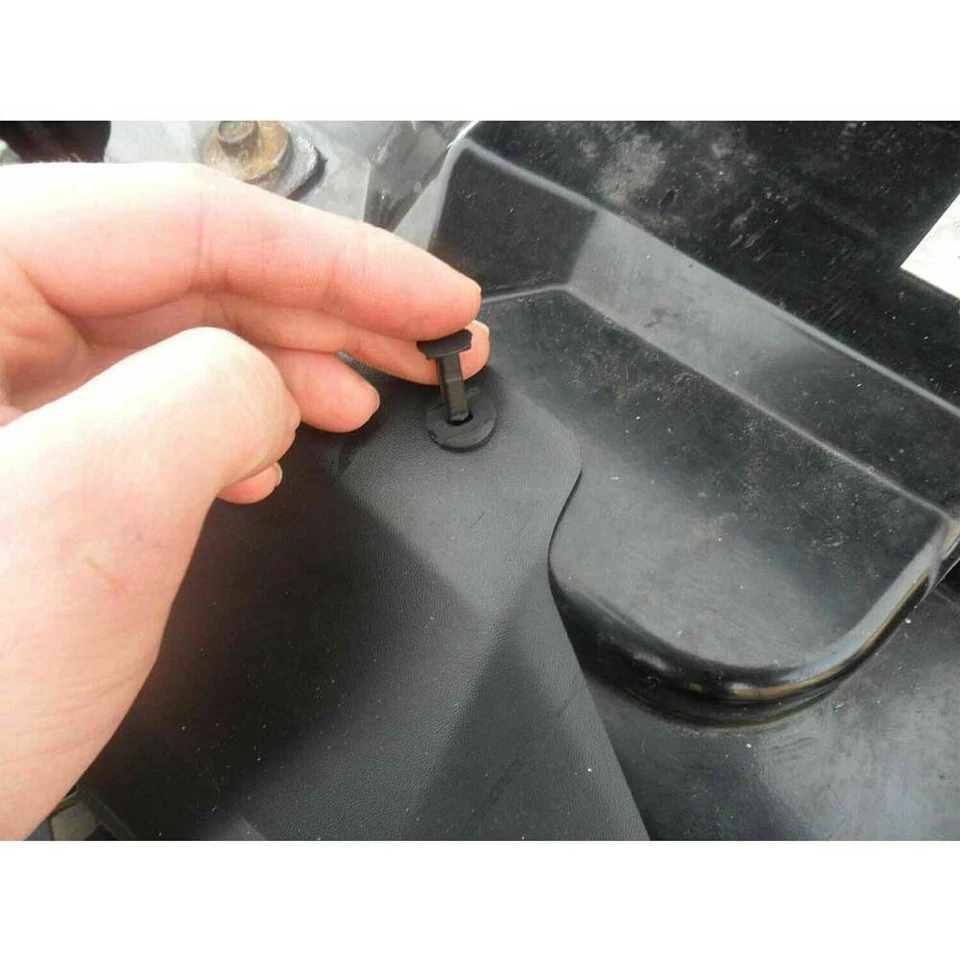 40 peças 8 mm 9 mm 10 mm plástico pino de pressão prendedor para-choque guarnição clipes - Imagem 3 de 4