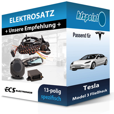 ECS E-Satz 13polig fahrzeugspezifisch passend für Tesla Model 3 Fließheck NEU
