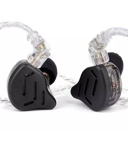 KZ ZAX 16 Units Hybrid Technology Noise Canceling Strong Bass In-Ear Earphones - Picture 2 of 7