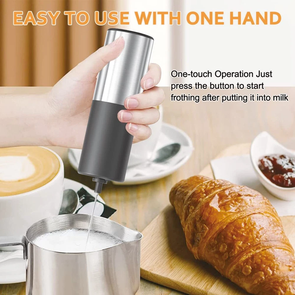 Milk Frother Battery Powered Milk Frother Stainless Steel Milk Frother Milk Frot
