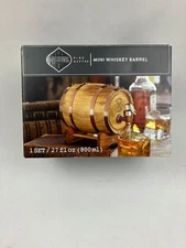 DASHING FINE GIFTS MINI WHISKEY BARREL 27 FL OZ 800 ML WOODEN BRAND NEW