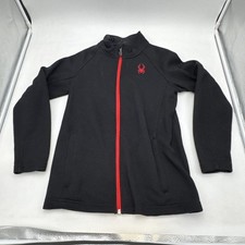 Spider Jacket Black Youth Size Large 14/16 Zip Up