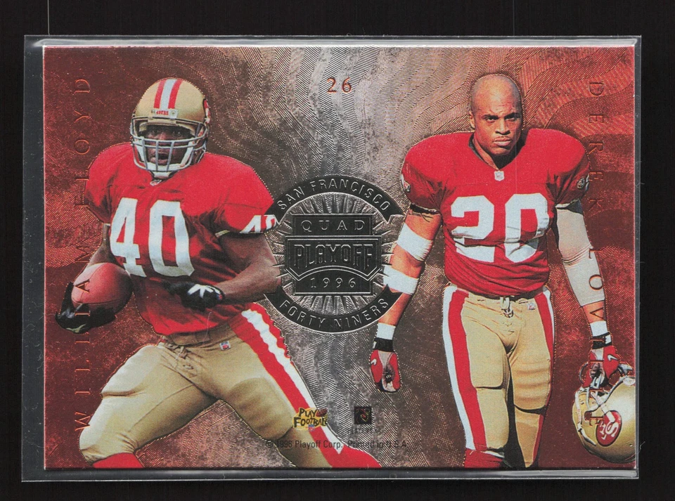 Floyd /Loville /Stokes / Young 1996 Playoff Absolute #26 Quad Series TY1 - Image 2 of 2