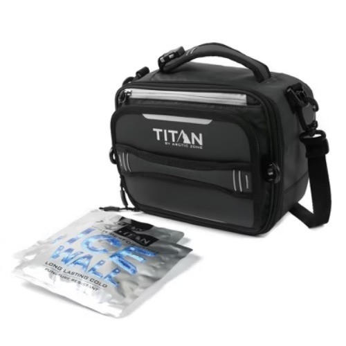 Arctic Zone Titan Lunch Box - Ice Walls, Black/Silver Polyester​