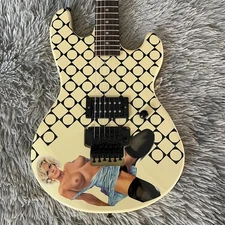 Electric Guitar Cream Solid Body Maple Neck Rosewood Fretboard 6 String