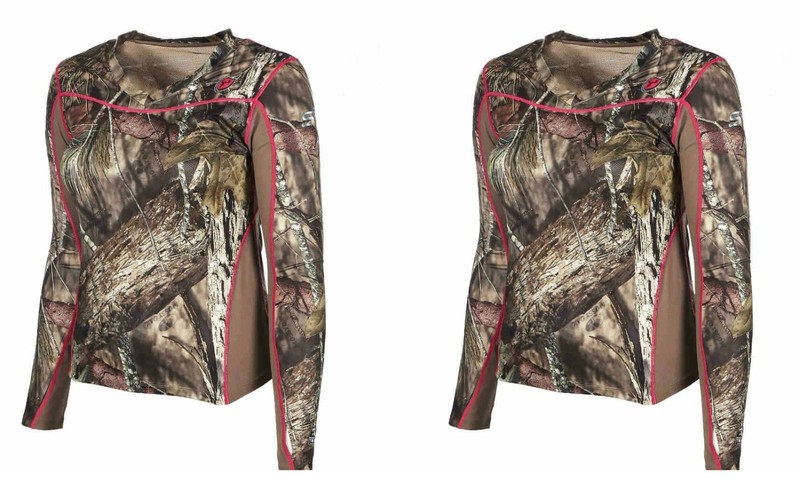 (2) Scent Blocker Womens Sola 1.5 Performance Shirt Mossy Oak Camo Size: Medium