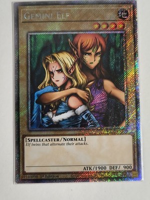 Gemini Elf YuGiOh RA03-EN109 1st Edition Platinum Secret Rare NM