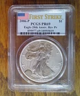 2006-P Silver American Eagle Reverse Proof PCGS PR69 20th Anniversary Set (819)