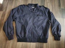 Men's Members Only Bomber Jacket Windbreaker Medium Navy Blue 80s Iconic Prop