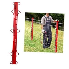 4.4FT Heavy-Duty Woven Wire Fence Stretcher Bar with 5 Wedges - Professional