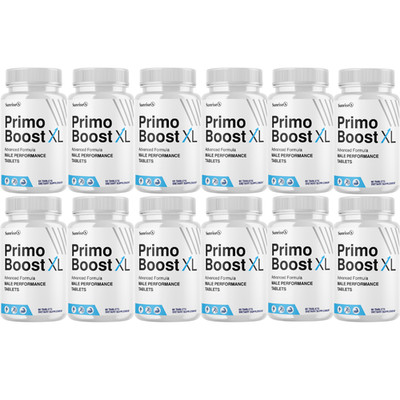 PrimoBoost XL Male Performance Support, (12 Pack) Official Endurance Supplement