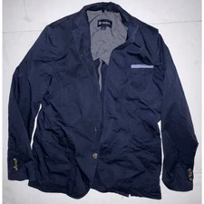 Cremieux blazer men’s medium navy blue jacket 