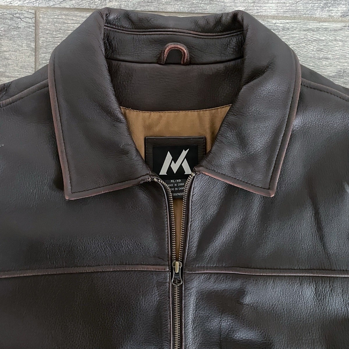 G-III Apparel Men's X-Large Dark Brown Heavy Grade Genuine Leather