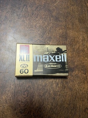 Maxell High Bias XLII 60 Minute Audio Cassette Tape Sealed Black Magnetite NIP