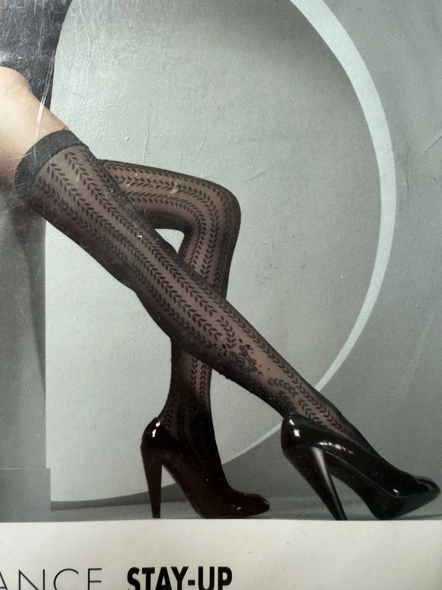 BAS COUTURE AGENT PROVOCATEUR SEAM & HEEL 15 deniers Black. Size 2