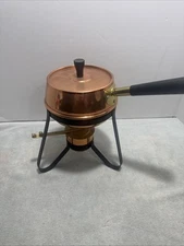 Vintage Coppercraft Guild Fondue Set / "Used Only As A Display" Great Condition 