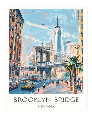 Brooklyn Bridge New York Wandkunst Urbanes Landschaftsbild Moderne Sta