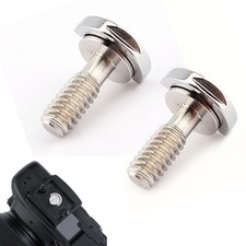 2PCS 1/4 Stainless Steel Coarse Thread Camera Quick Release Plate Screws