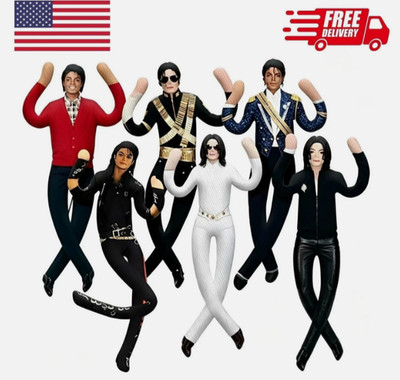 Michael Jackson Cosplay Doll Plush Stuffed Figure Abstract Joint Mobility Toy US